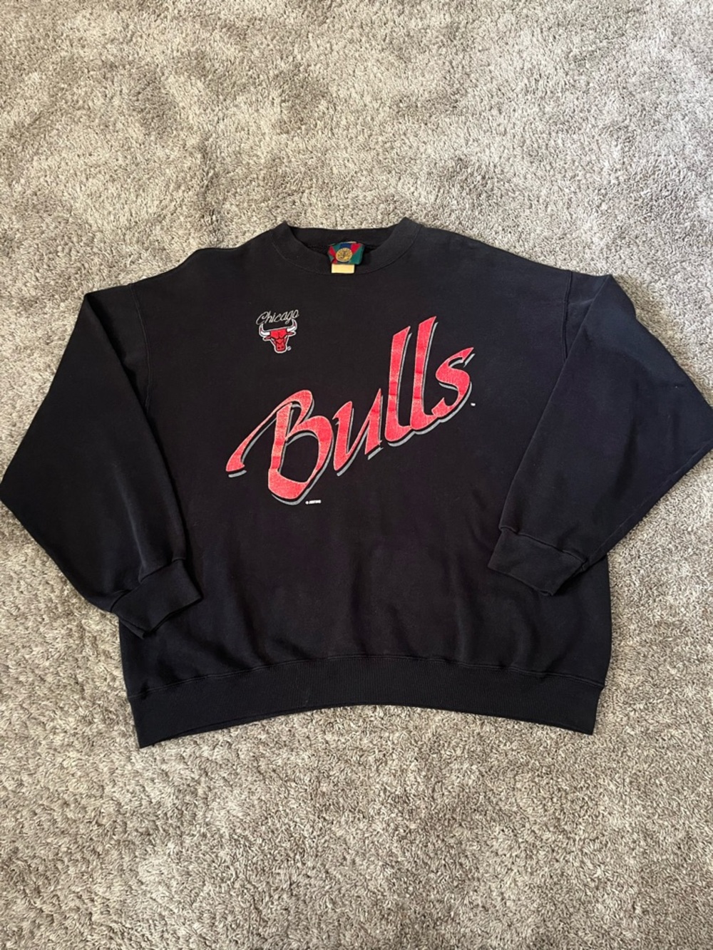 Rare Vintage 90s Chicago Bulls Sweatshirt Josten Sportswear XL Men Embroidered